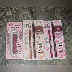 Ioni Shea Butter Lipsticĥ In Deep Mauve + ILipliners In Plum & True Briwvgʻr